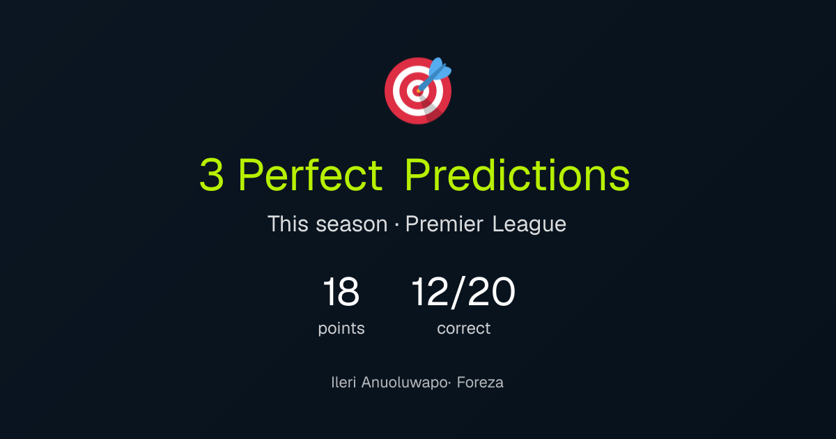 Ileri's perfect predictions